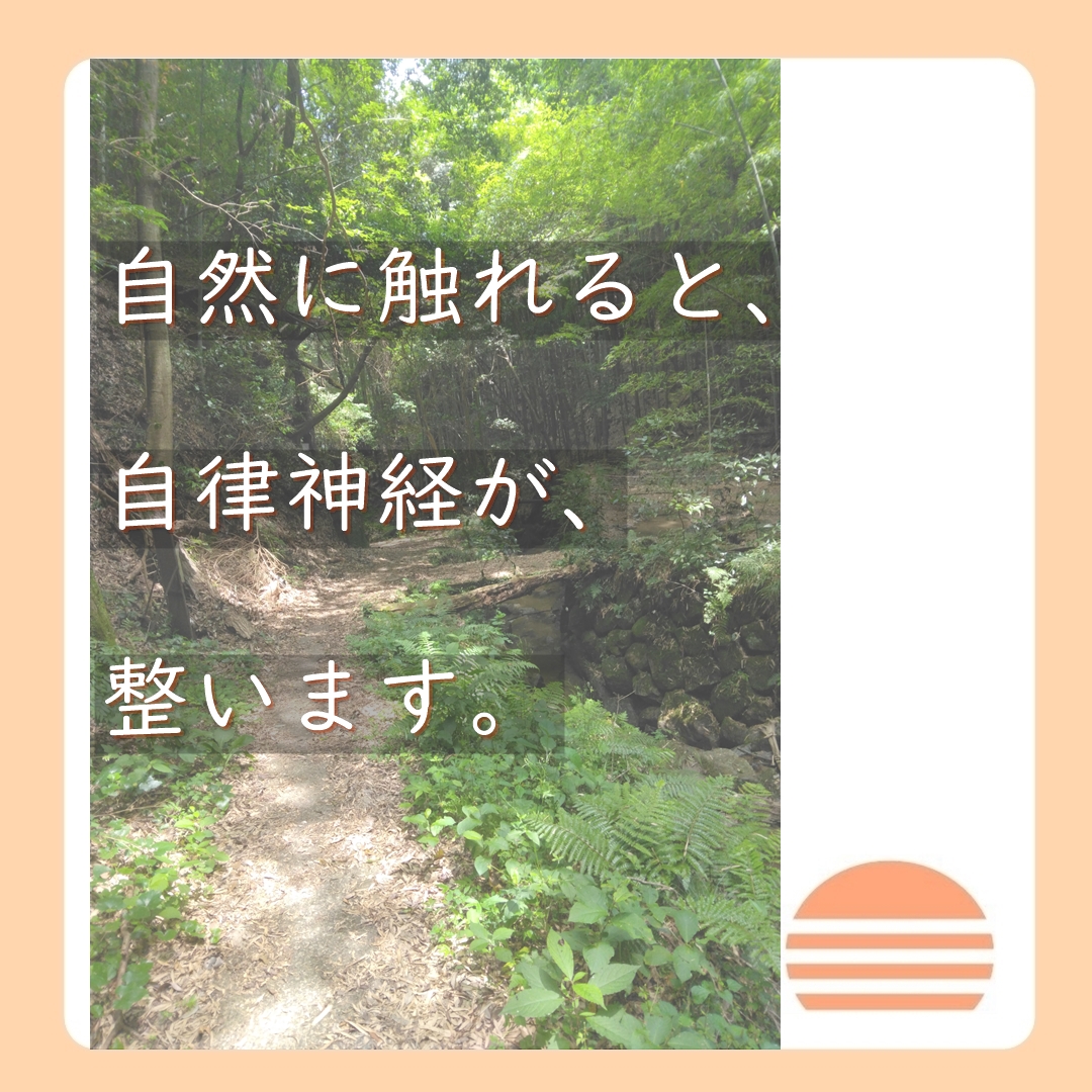 自然に触れると自律神経が整う２