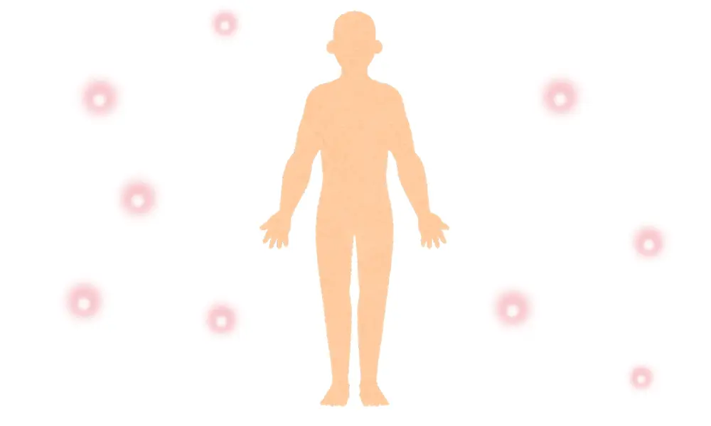 細胞が生まれ変わるイメージ。