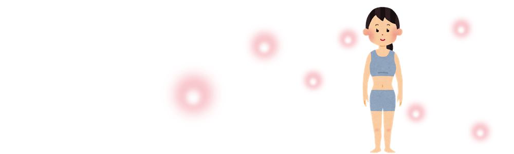 心、体、頭、エネルギー、自律神経が整った人のイメージ。