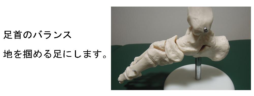 しっかりと地面を掴める足に。