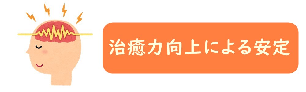 治癒力向上による安定