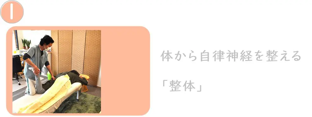 体から自律神経を整える整体。